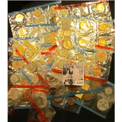 1102 . Bag of Jefferson Nickels, Lincoln Cents, & Roosevelt Dimes from Mint Sets