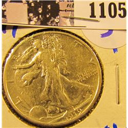 1105 . 1919 P Walking Liberty Half Dollar