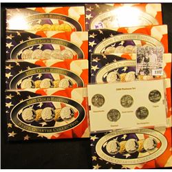 1107 . 2000, 2005, 2006, & 2007 Gold-Plated State Quarter Sets; & 2000, 2002, 2005,2006, & 2007 Plat