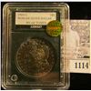 Image 1 : 1114 . 1904-S Super Toned U.S.  Morgan Silver Dollar in a slabbed holder.