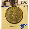 Image 1 : 1145 . 1920 P Walking Liberty Half Dollar