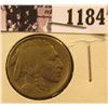Image 1 : 1184 . 1913-D Type 1 Buffalo Nickel