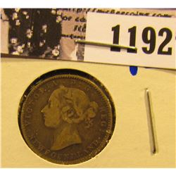 1192 . 1888 Newfoundland Silver Dime