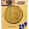 Image 1 : 1200 . 1918 P Walking Liberty Half Dollar