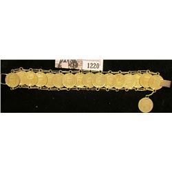 1220 . Bracelet Made From The Coins Of Bolivia