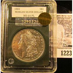 1223 . 1884 P Morgan Silver Dollar With A Proof-like Finish