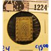 Image 1 : 1224 . Japanese Silver Samurai Bar. This Bar Was Minted Between 1837 And 1854. It Sells On Ebay For 