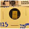 Image 1 : 1225 . Japanese Gold Bar Minted From 1868 To 1869. Its Denomination Is 2 Bu. C#21d Catalog Number. T