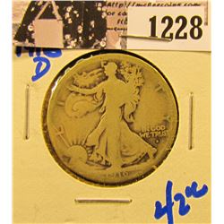 1228 . 1916-D Walking Liberty Half Dollar