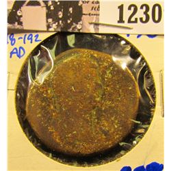 1230 . 98-192 AD Roman Bronze Sestertius Coin