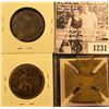 Image 3 : 1231 . 1862 British Large Cent; 1805 British Half Penny With 1805 Counter stamp; British Medal With 