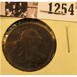 1254 . 1804 Draped Bust Half Cent
