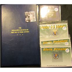 1260 . (3) Elvis Presley Novelty Quarters; 1978-D Ike Dollar & Info Set;  & Susan B Anthony Dollar &