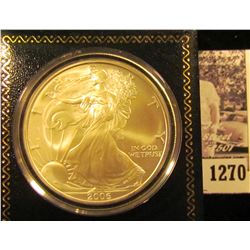 1270 . 2006 American Silver Eagle Encapsulated In Gift Box