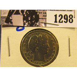 1298 . 1895-O Barber Quarter
