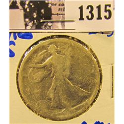 1315 . 1916-S Semi Key Date Walking Liberty Half Dollar