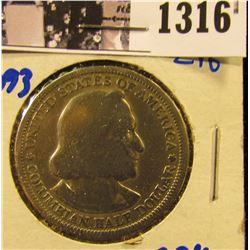 1316 . 1893 Columbian Exposition Silver Commemorative Half Dollar