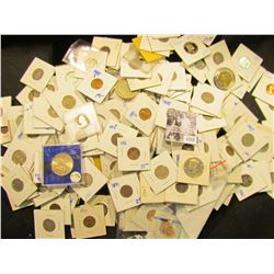 1318 . Big Bag Of Coins Includes Proof Coins, Indian Head Pennies, Buffalo Nickels, Wheat Pennies, A