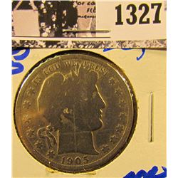 1327 . 1905-O Barber Half Dollar