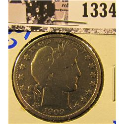 1334 . 1909-O Barber Half Dollar from the New Orleans Mint