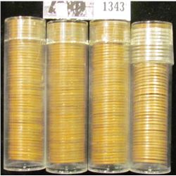 1343 . (4) Rolls of 1960 D Small Date Memorial Cents. Circulated.