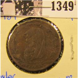 1349 . 1789 British Conder Token Sussex Mines