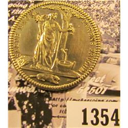 1354 . Castorland French Silver Restrike (Argen)Medal- Franco Americana Colonia