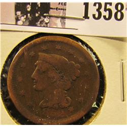 1358 . 1852 Braided Hair Large Cent