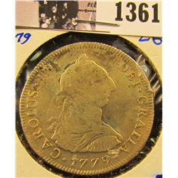 1361 . 1779-M Mexico City, Mexico Four Reales Coin