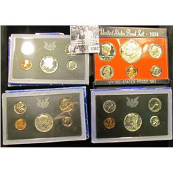 1362 . (3) 1969 S U.S. Silver Proof Sets & 1974 S U.S. Proof Set. Original as issued.