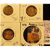 Image 1 : 1369 . Error Coins Lot Includes: 1942 Wheat Penny With A Clipped Planchet, Off-center Memorial Cent,
