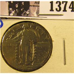 1374 . 1927-D Standing Liberty Quarter