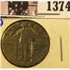 Image 1 : 1374 . 1927-D Standing Liberty Quarter