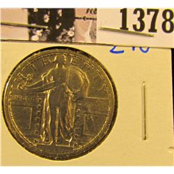1378 . 1917-S Type 1 Standing Liberty Quarter