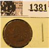 Image 1 : 1381 . 1873 Semi Key Date Indian Penny