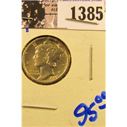 1385 . 1921 P Key Date Mercury Dime