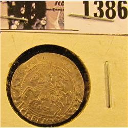 1386 . 1567 Lithuania Silver 2 Denari