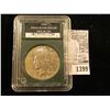 Image 1 : 1399 . 1928 P U.S. Peace Silver in a slabbed holder from "Double Eagle Assets" where they labeled it