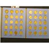 Image 3 : 1400 . 1938 up Nearly complete Set of Jefferson Nickels in a blue Whitman folder. The 1950 D is BU.