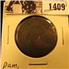 Image 1 : 1409 . 1803 U.S. Large Cent, AG damaged.