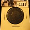 Image 1 : 1411 . 1818 U.S. Large Cent, Good.