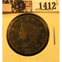 1412 . 1818 U.S. Large Cent, Good. Rim ding.