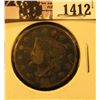 Image 1 : 1412 . 1818 U.S. Large Cent, Good. Rim ding.