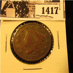 1417 . 1827 U.S. Large Cent, VG.