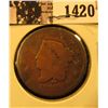 Image 1 : 1420 . 1828 U.S. Large Cent, AG-G.
