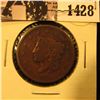 Image 1 : 1428 . 1837 U.S. Large Cent, Very Good.