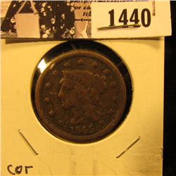 1440 . 1845 U.S. Large Cent, Fine, some porosity.
