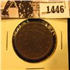 Image 1 : 1446 . 1847 U.S. Large Cent, Very Good.