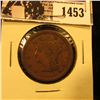 Image 1 : 1453 . 1851 U.S. Large Cent, Very Good.