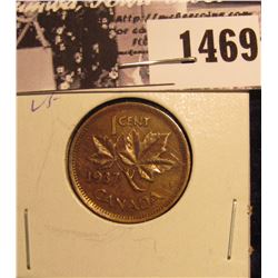 1469 . 1937 Canada Small Cent, VF.
